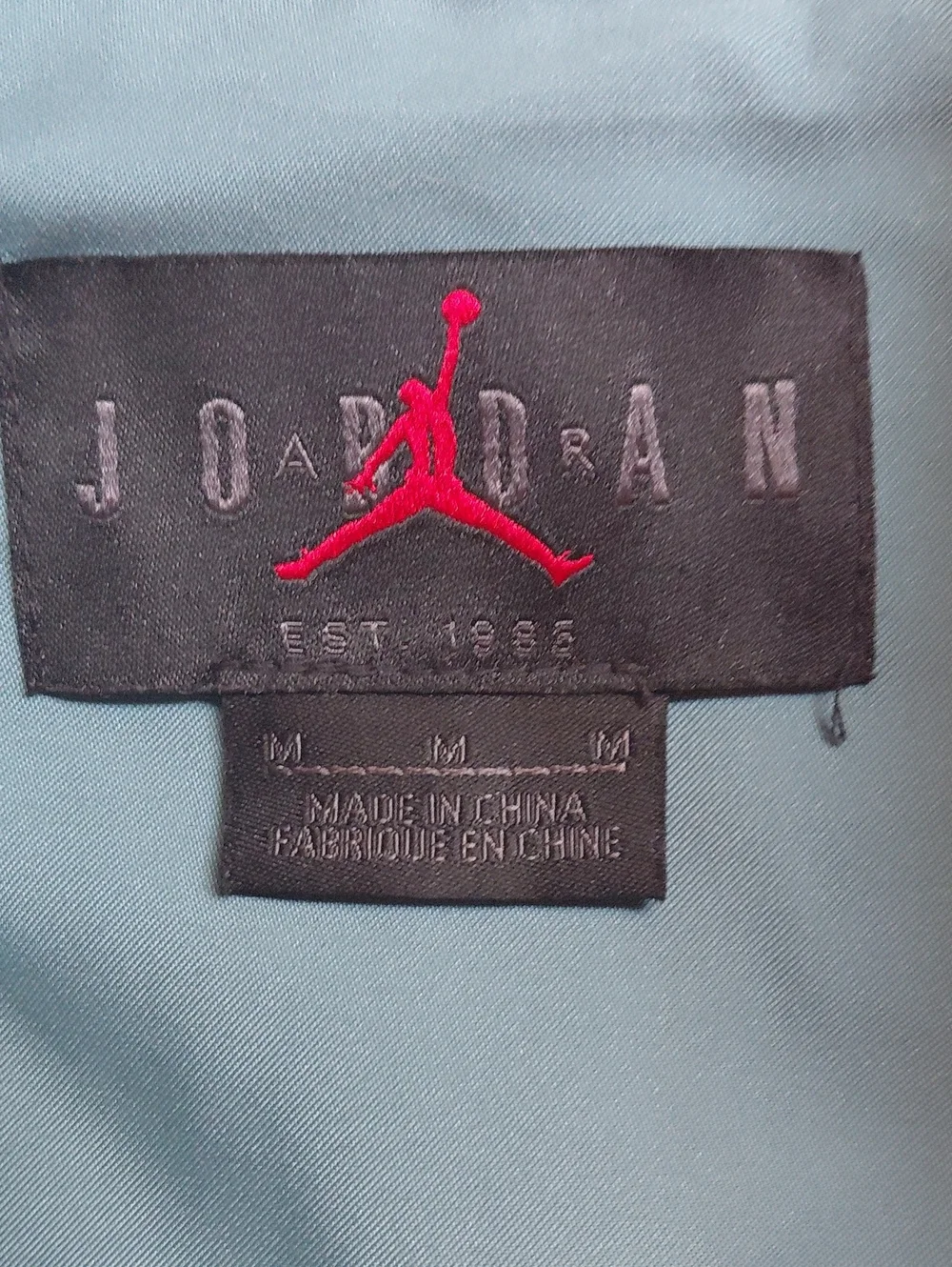 Jordan Men's Teal/Dark Teal Remastered Quited Bomber Jacket Size M
